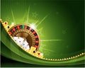 Gambling casino roulette background