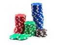 Gambling Chips Royalty Free Stock Photo