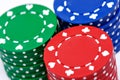 Gambling chips Royalty Free Stock Photo