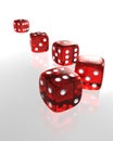 Gambling dices Royalty Free Stock Photo