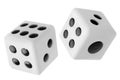 Gambling dices Royalty Free Stock Photo
