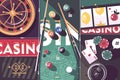 Gambling game casino abstract background