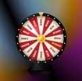 Gambling game element, spinning wheel, roulette vector illustration. Casino bets, online betting icon. Royalty Free Stock Photo