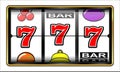 Gambling illustration 777. Slot machine