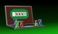 Gambling on line Royalty Free Stock Photo