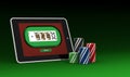 Gambling on line Royalty Free Stock Photo