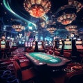 gambling in slot machines in casinos.