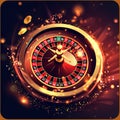 Gambling table in luxury casino. Royalty Free Stock Photo