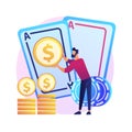 Gambling winnings vector concept metaphor.