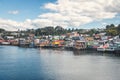 Gamboa Palafitos Stilt Houses - Castro, Chiloe Island, Chile Royalty Free Stock Photo