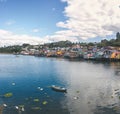 Gamboa Palafitos Stilt Houses - Castro, Chiloe Island, Chile Royalty Free Stock Photo