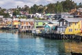 Gamboa Palafitos Stilt Houses - Castro, Chiloe Island, Chile Royalty Free Stock Photo