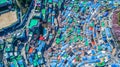 Gamcheon Culture Village, Busan, South Korea, Aerial top view Gamcheon Culture Village Royalty Free Stock Photo