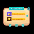 Game achievement ui elements design