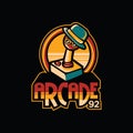 Game arcade vector logo illustration