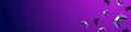 Game background. Horizontal banner or backdrop with trendy gradient gamepad. Modern background for games streaming