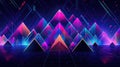 Game background, ultraviolet neon square portal, glowing lines, virtual reality, abstract fashion background, violet