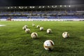 The game balls of UEFA Europa League game between Qabala and PA Royalty Free Stock Photo