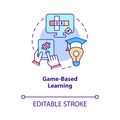 Game based learning concept icon