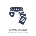 game-based learning icon. Trendy flat vector game-based learning