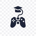 game-based learning transparent icon. game-based learning symbol