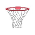 game basketball hoop cartoon vector illustration Royalty Free Stock Photo
