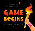 Game begins. Welcome to Pyeongchang