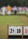 Game of Bowls. Focus on Scoreboard Royalty Free Stock Photo