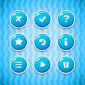 Game Buttons with Icons Set 2