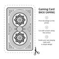 Card Back Abstract Pattern Background Underside