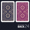 Card Back Abstract Pattern Background Underside Royalty Free Stock Photo