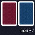 Card Back Abstract Pattern Background Underside Royalty Free Stock Photo