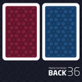 Card Back Abstract Pattern Background Underside