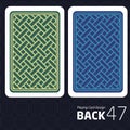 Card Back Abstract Pattern Background Underside Royalty Free Stock Photo
