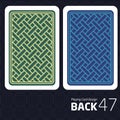 Card Back Abstract Pattern Background Underside