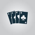 Game cards icon Royalty Free Stock Photo