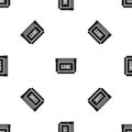 Game cartridge pattern seamless black