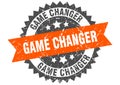 game changer round grunge stamp. game changer Royalty Free Stock Photo