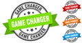 game changer stamp. round band sign set. label Royalty Free Stock Photo