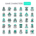 Game Characters , Pixel Perfect Icons