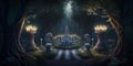 Game of chess. surreal mystical fantasy artwork. Generative AI