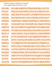 A game for children. Study sheet. Find the sequence of letters from the left column to the right and circle