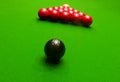 Game competition snooker balls closeup Royalty Free Stock Photo