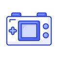 Game console or game controller, computer gaming, gamepad vector, icon of joystick gamepad Royalty Free Stock Photo