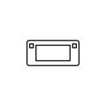 game console icon. Element of Internet related icon for mobile concept and web apps. Thin line game console icon can be used for