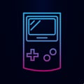 Game console nolan icon. Simple thin line, outline vector of web icons for ui and ux, website or mobile application Royalty Free Stock Photo