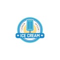 Game console and video games stick logo design templateice cream shop logo. gelato badges.