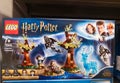 Game constructor LEGO Harry Potter 75945 Expecto Patronum in a shopping mall on a shelf in the children`s toy department May 2020