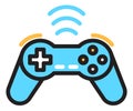 Game contoller icon. Wireless gamepad. Player gadget Royalty Free Stock Photo