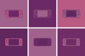 Game controller design template icon. Nintendo Switch. Gamepad. Pop Art